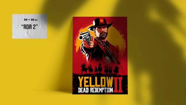 "RDR 2" - Red Dead Redemption 2  Poster 20x25 sm