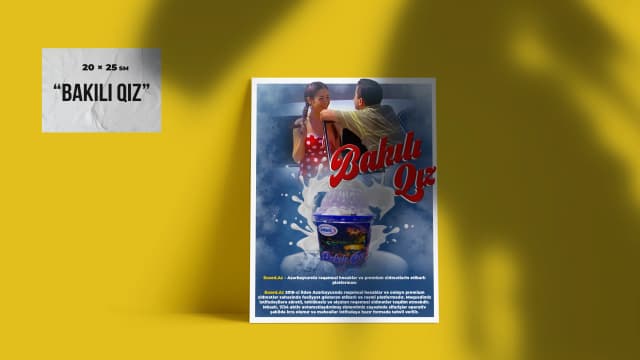 "Bakılı Qız" - Məşədi İbad 94 Konseptli Poster 20x25 sm