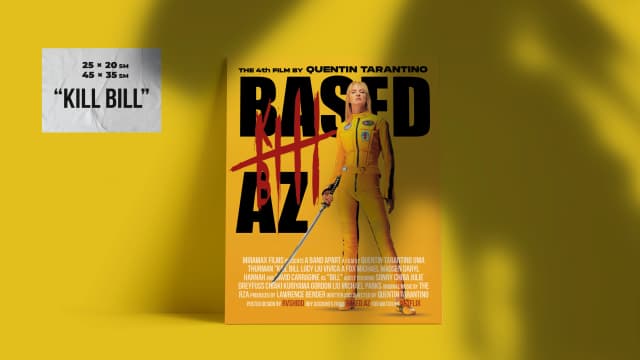 "Kill Bill" - Quentin Tarantino Film Posteri 25x20 / 45x35 sm